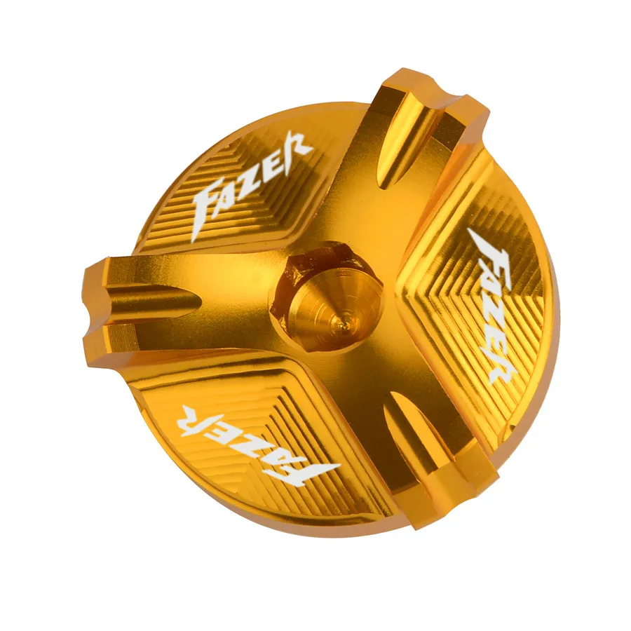 With logo FAZER Auminum Oil Filler Cap Engine Plug Cover For Yamaha FZ1 FZ6 FZ6R FZ8 FZ750 FZR1000 | Автомобили и мотоциклы