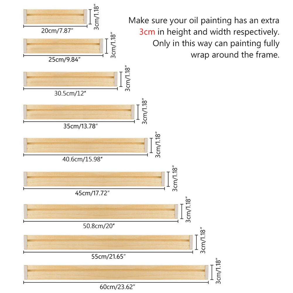 Новый DIY деревянный барный набор рамок для Холст Картина носилки ленты большой