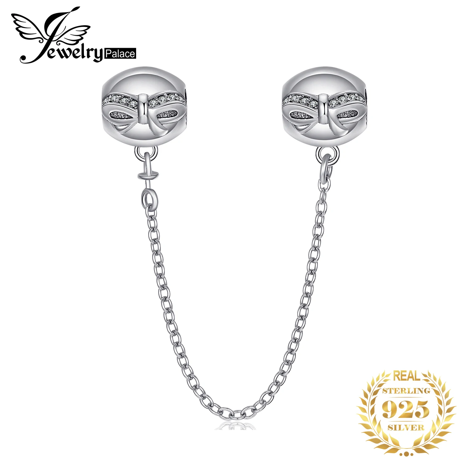 Jewelrypalace стерлингового серебра 925 бантом Детская безопасность цепи