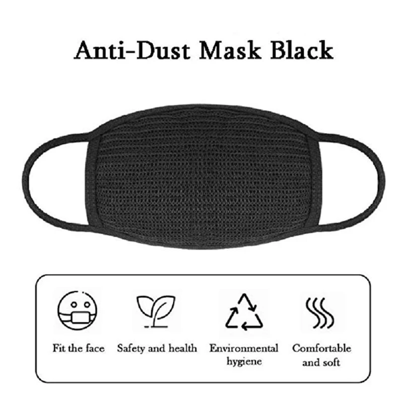 

Anti-Dust Mask Black Health Cycling Cotton Mouth Face Respirator Mask