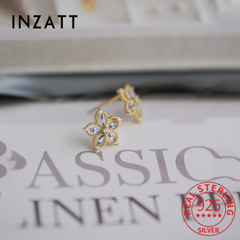 

Женские серьги-гвоздики из серебра 925 пробы с цирконом