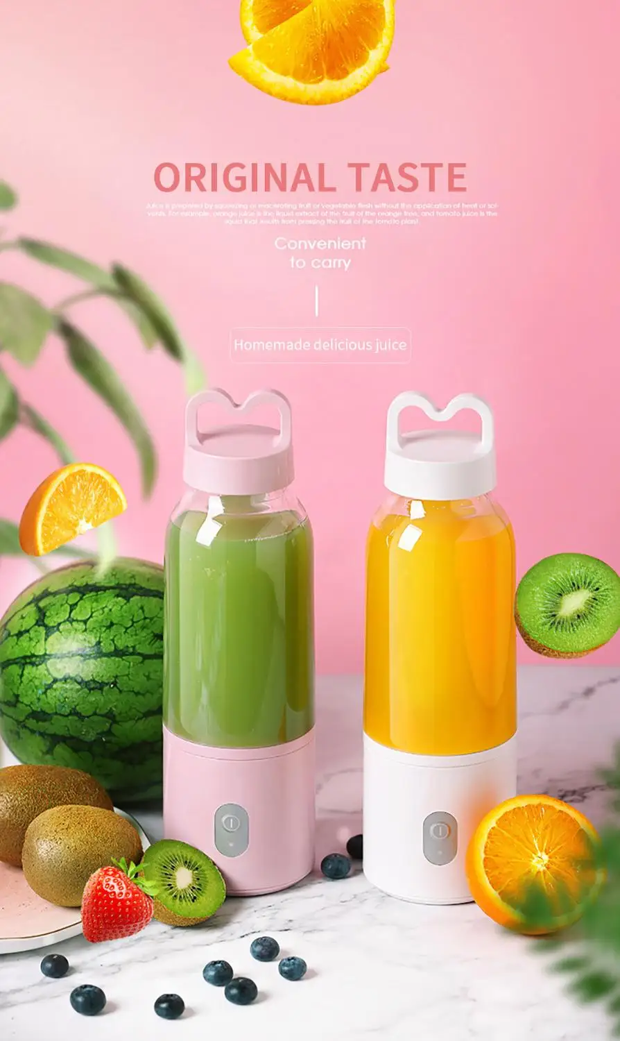 Топ Перезаряжаемые блендер соковыжималка миксер фруктов Еда Usb коктейль 9s