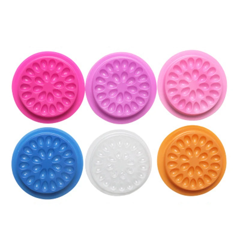 YioWio многоцветные круглые клеящиеся Цветочные ресницы для прививки ресниц коврик