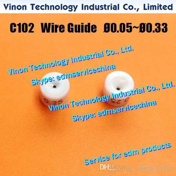 

C102 Wire Guide Ø0.15mm Lower (Ceramic housing+Diamond inlay) Charmilles 431.124, 200431124, 200.431.124, 24.04.769, 135011599,