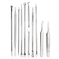 blackhead remover tool kit pimple acne clip acne needles face care comedone blemish blackhead extractor removal skin care tool