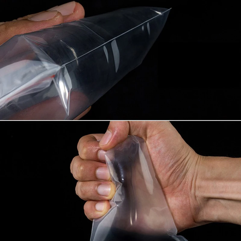 

100pcs/pack Resealable Zip Lock Bags Self Seal Clear Plastic Poly Bag Food Storage Package Reclosable Vacuum Fresh Bag