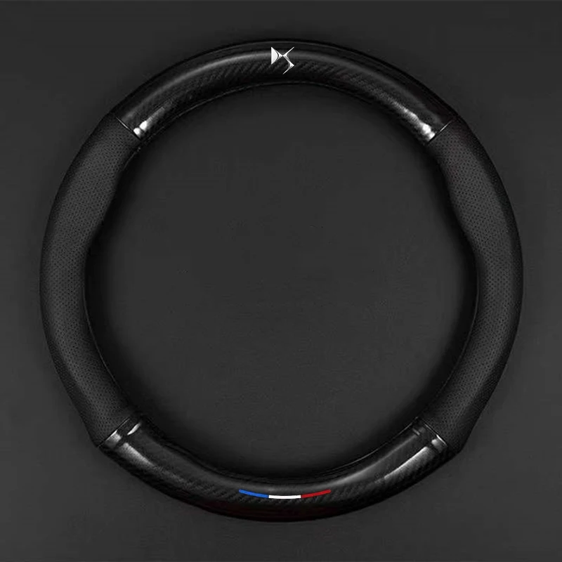 

Three-color Style Car Steering Wheel Cover For DS SPIRIT DS3 DS4 DS4S DS5 DS6 Modified Interior Accessories