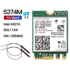 Трехдиапазонная карта Intel AX210NGW Wi-Fi 6E, Bluetooth 5,2, 802.11AX, Intel AX210 M.2 NGFF, беспроводной сетевой адаптер Wi-Fi 2,4Gтелефон6 ГГц