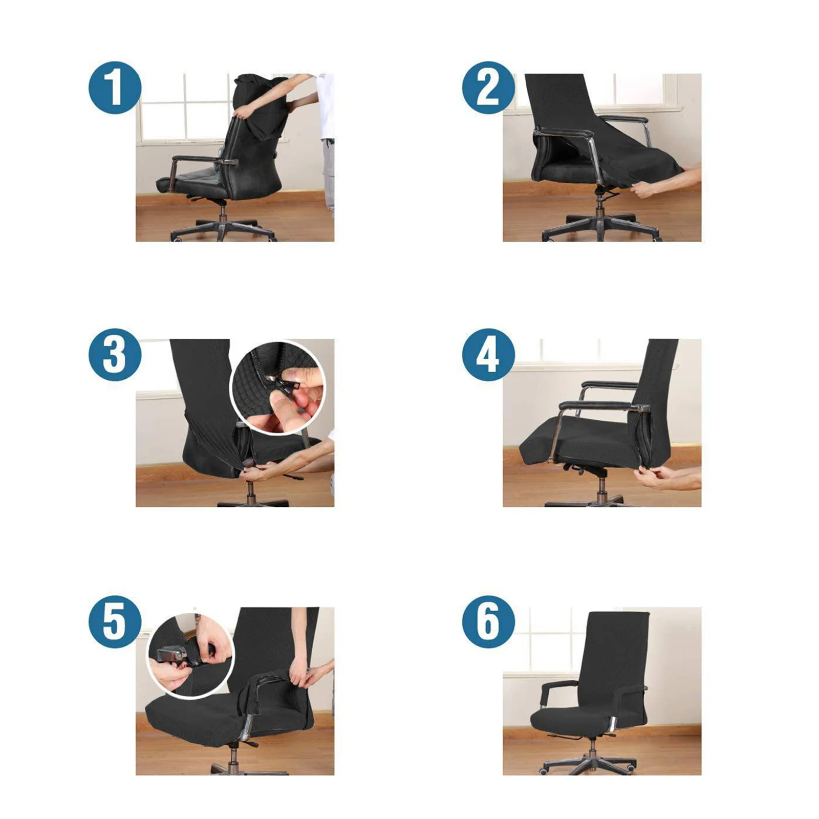 

Spandex Armrest Cover Chair Protector Elastic Computer Home Office Chair Covers