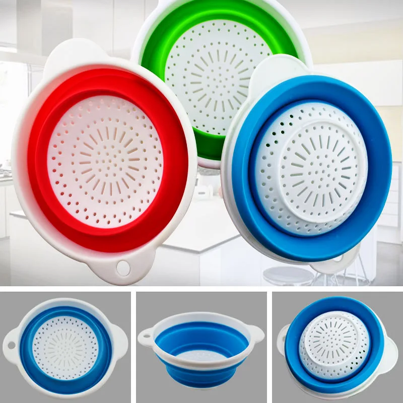 Ветряная Цветочная мойка овощные Фрукты складная пластиковая корзина