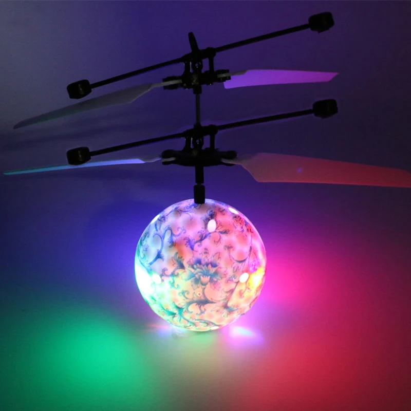 

RC Induction Aircraft Flying Ball Luminous Kids Toy Flight Ball Electronic Infrared Remote Control Toy LED Light Mini Helicopter