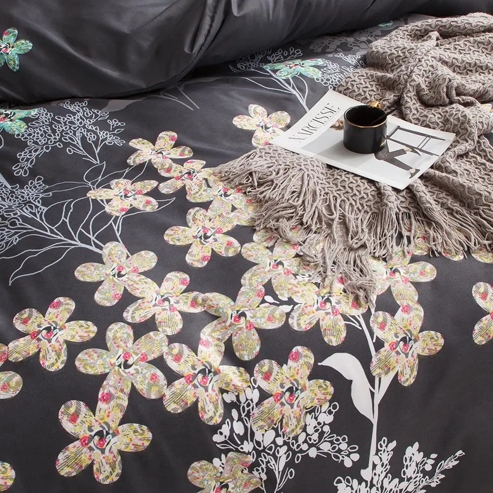 

Floral King Size Bedding Set American Style Comforter Bedding Sets for Bedroom Adults Twin Double Size Bed Sets