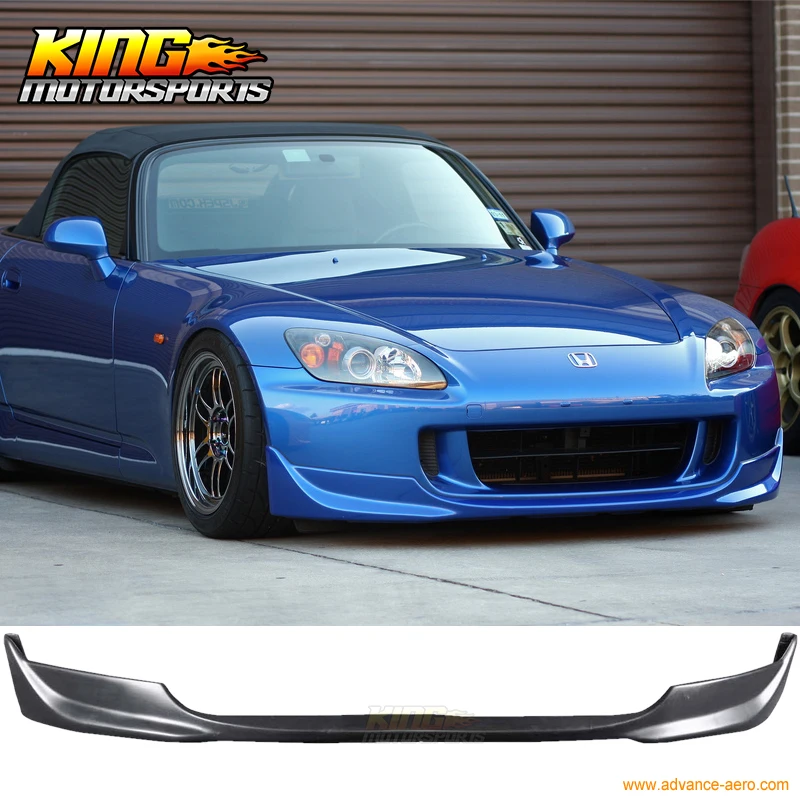 Подходит для 04 09 Honda S2000 AP2 OE Фабричный стиль черный Уретановый передний бампер