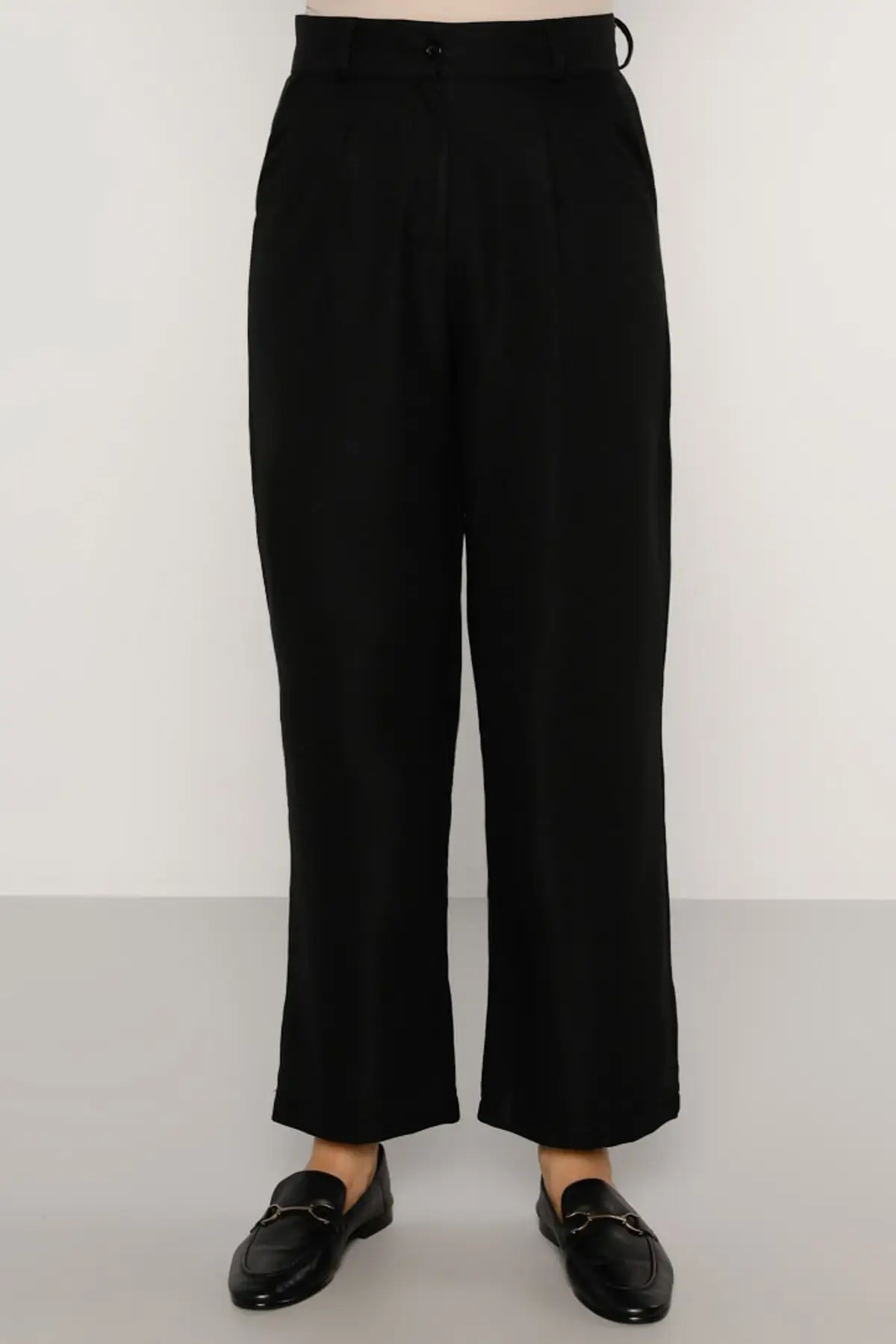 

Women Black Leg Pants Pockets Bol Women's Islamic Clothing Pants