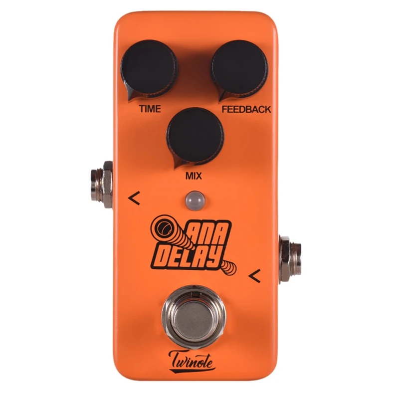 

Twinote ANA Delay Mini Digital Delay Guitar Effect Pedal Processsor Full Metal Shell with True Bypass