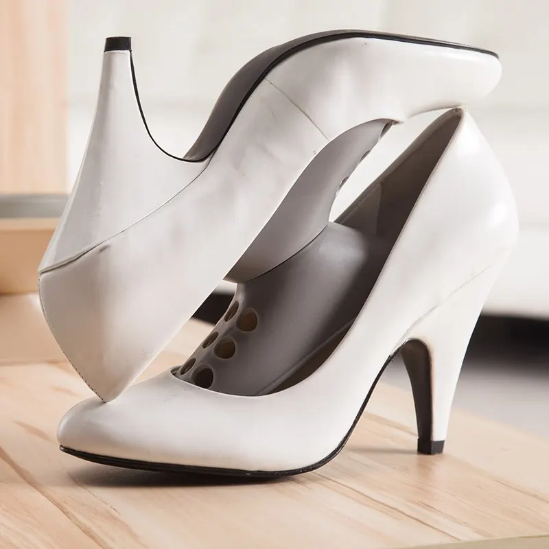 Стильный компактный держатель для хранения пластиковый органайзер обуви на