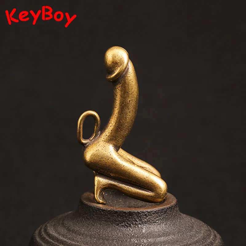 Латунные подвески в виде пениса с пикантными ногами ювелирные изделия ретро