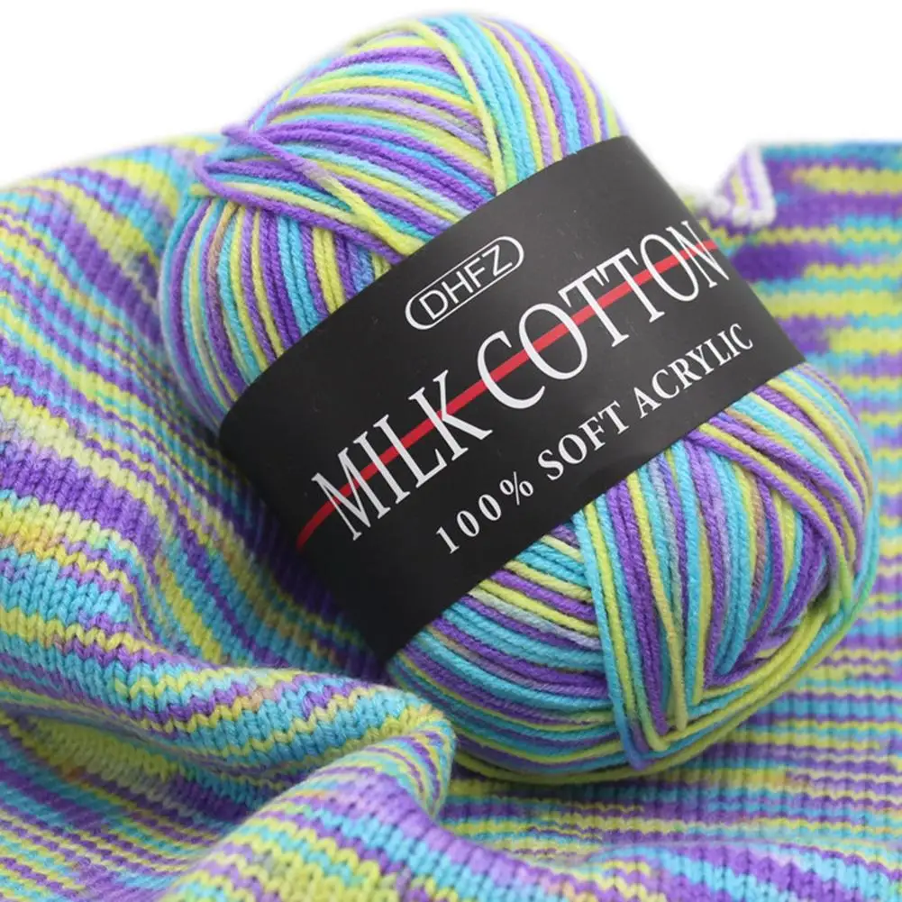

130m Cotton Knitting Yarn Crochet Yarn For Knitting Wool Yarn Warm Chunky-Yarn For Kids Hand Knitted Yarn for Blanket Sweater