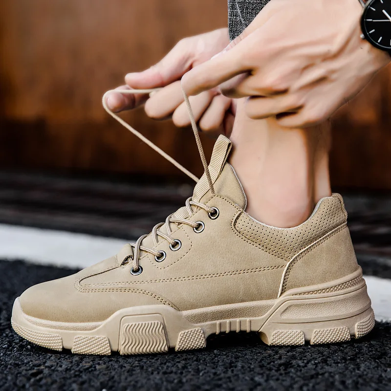 

British style sneakers boy vulcanize suede sport shoes for men comfortable sneakers fashion tenis
