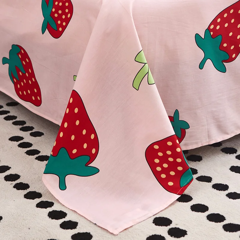 Простыня из 100% хлопка для детей и взрослых односпальная двуспальная кровать с