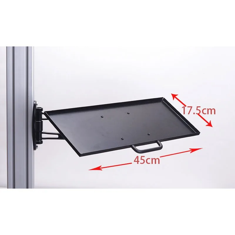 45cm Aluminum Keyboard Mouse Tray Rotary Holder Wall Mounted
