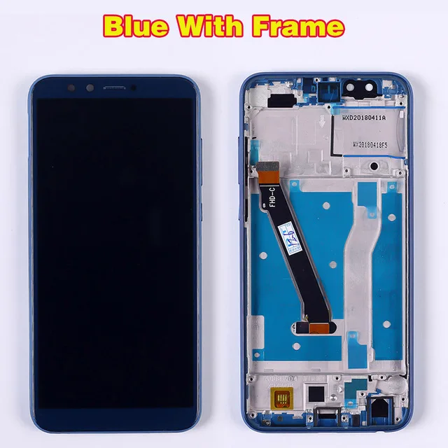 Blue With Frame Протестированный 5,65 дюймовый сенсорный экран для huawei Honor 9 lite ЖК-дисплей дигитайзер сборка рамка с бесплатными инструментами стеклянная пленка - Цвет: Blue With Frame