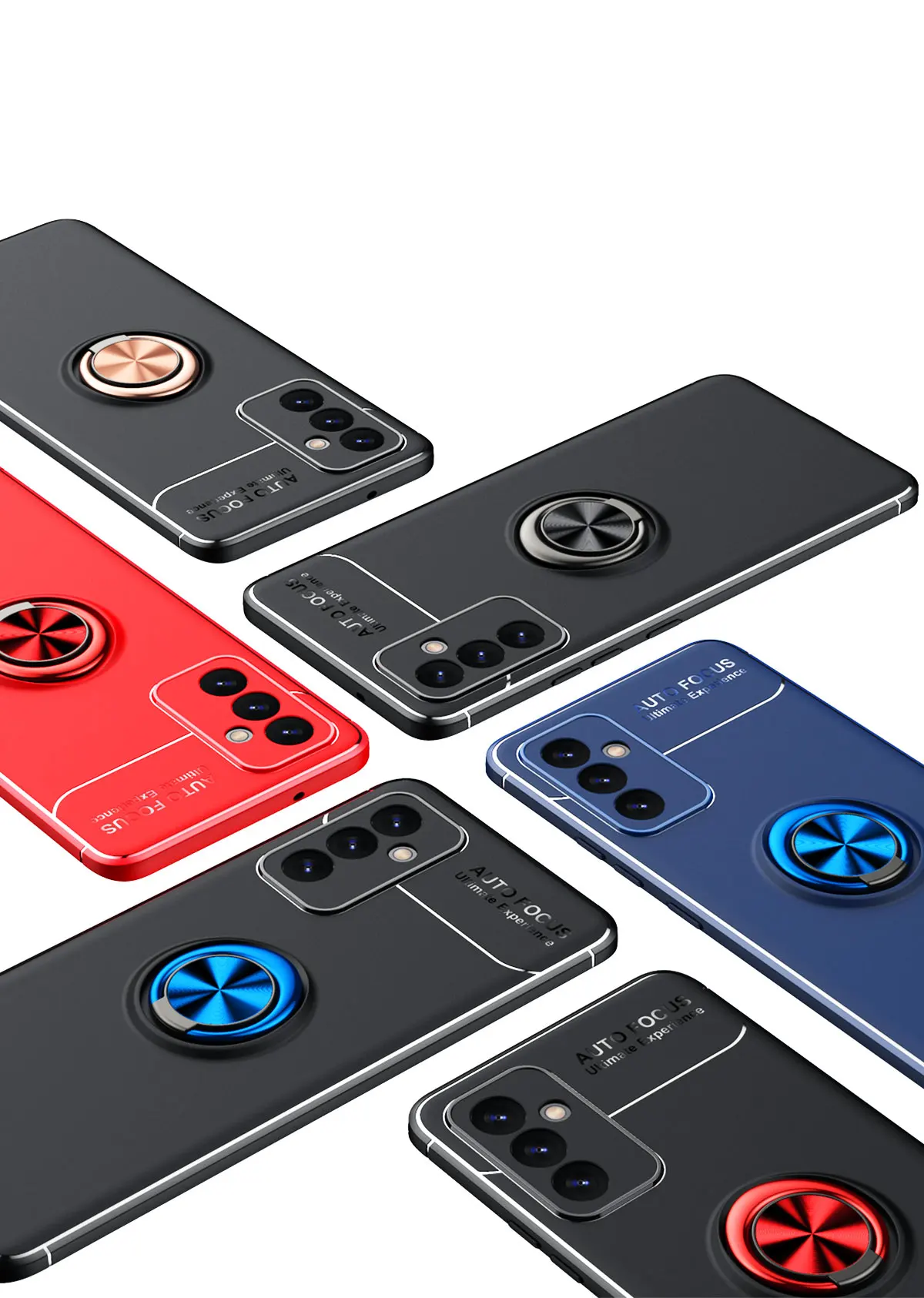 

Silicone Case for Samsung Galaxy A12 A42, Shockproof Bracket, Car Ring, Bumper, A32, A52, A72, A82