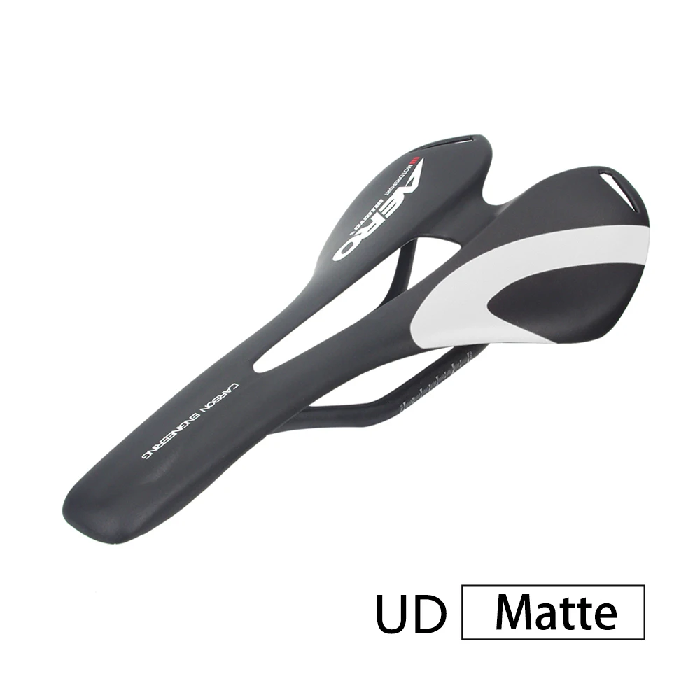 white matt UD Красочный Ullicyc топ-уровень горный велосипед полный карбоновое седло шоссейное велосипедное седло MTB переднее Sella Sillin Seat Matround - Цвет: white matt UD