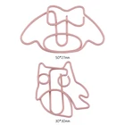 10 шт. розового цвета с рисунком Совы Бумага зажим для формовки Бумага Клип Закладка для книги Бумага зажим украшения клипсы для хранения переплета Office планировщик зажимы