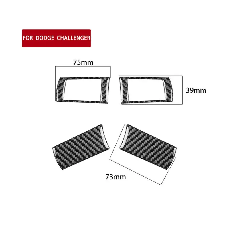 12 шт./компл. для Dodge Challenger 2008-2010 углеродного волокна наклейки на автомобиль