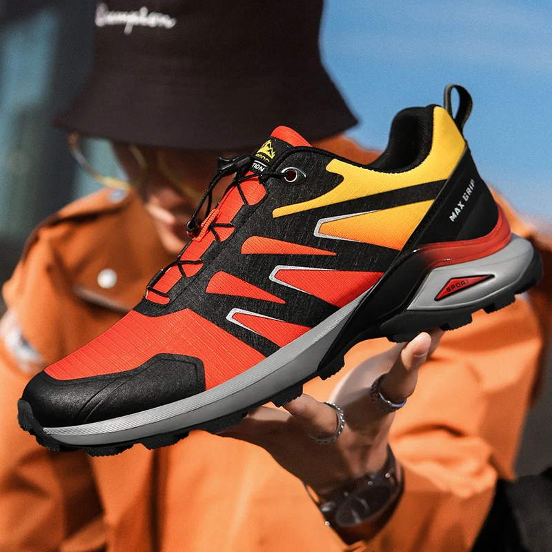 

2021 new men's outdoor cross-country oversized leisure sports hiking shoes camouflage waterproof hiking shoes 40-50