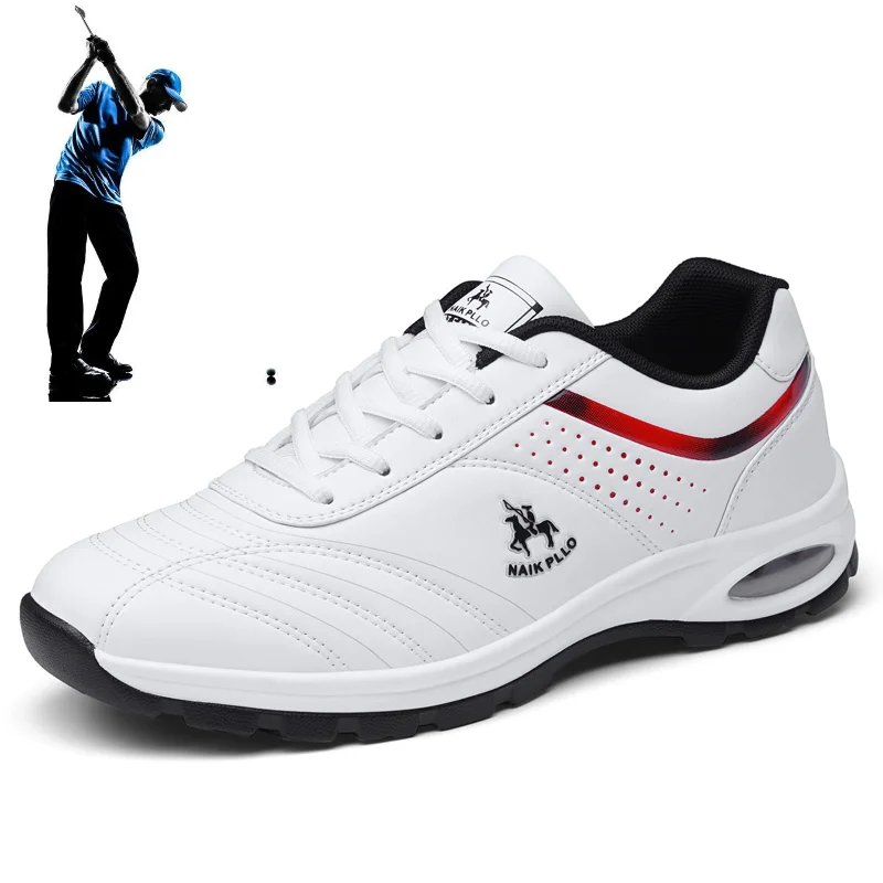 

New Men's Classic Golf Sneakers Men's White Black Walking Fitness Shoes Brand Outdoor Training Golf Sneakers Size 38-45