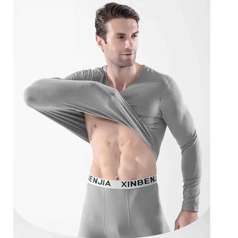 Новый стиль кальсоны мужские Модальные тонкое термобелье v образный вырез
