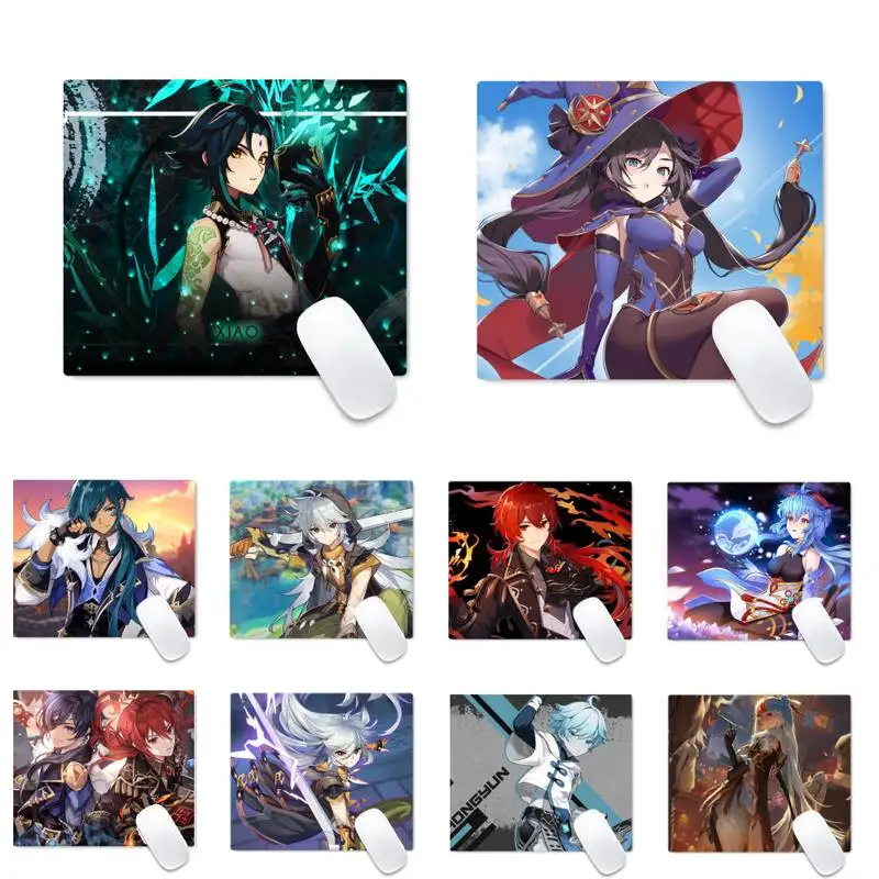 

Genshin Impact Beautiful Anime Mouse Mat Desk Table Protect Game Office Work Mouse Mat pad Non-slip Laptop Cushion