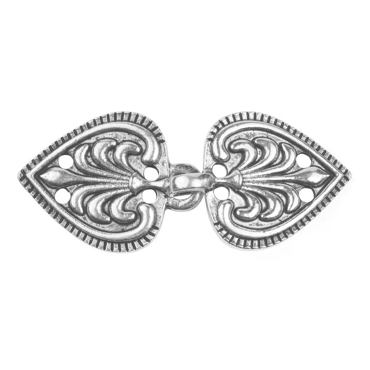 5 пар застежки для накидки клип броши медный дизайн в форме сердца/цветка крючки