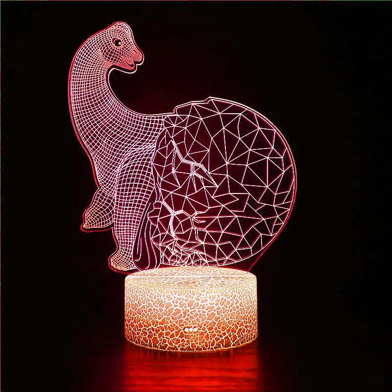 

3D night light for dinosaur toy dinosaur egg toy children's birthday Christmas gift table lamp bedroom atmosphere decoration lig