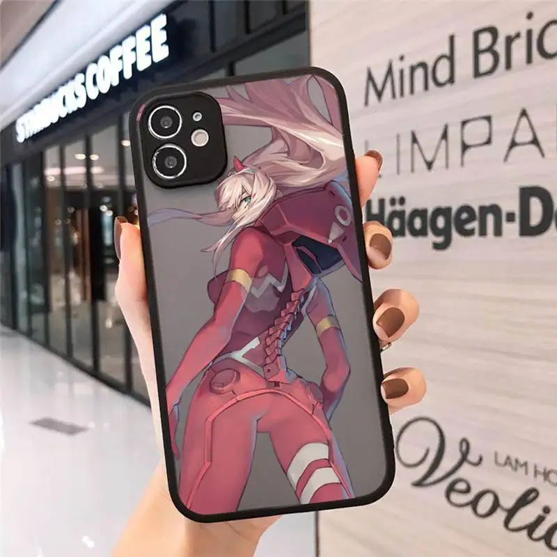 

DARLING in the FRANXX ZERO TWO Phone Case matte transparent For iphone 7 8 11 12 plus mini x xs xr pro max cover
