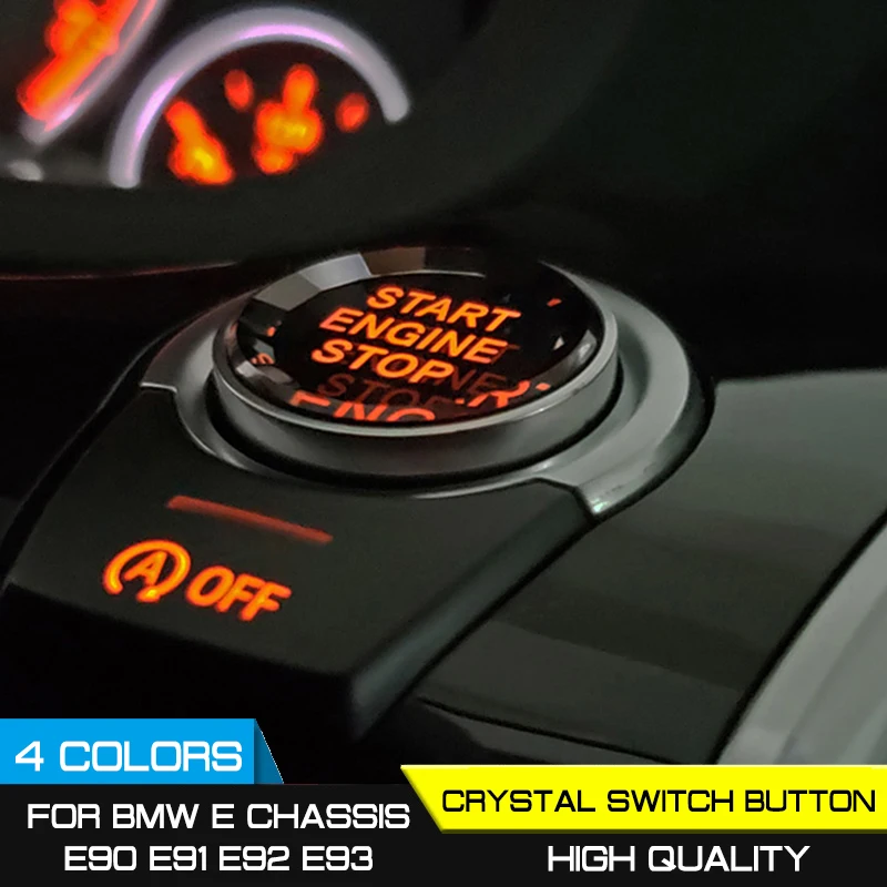 

Car styling ENGINE START STOP Replace Cover switch buttons for BMW E Chassis E90 E91 E92 E93 E60 E84 E83 E70 E70 E71 E72