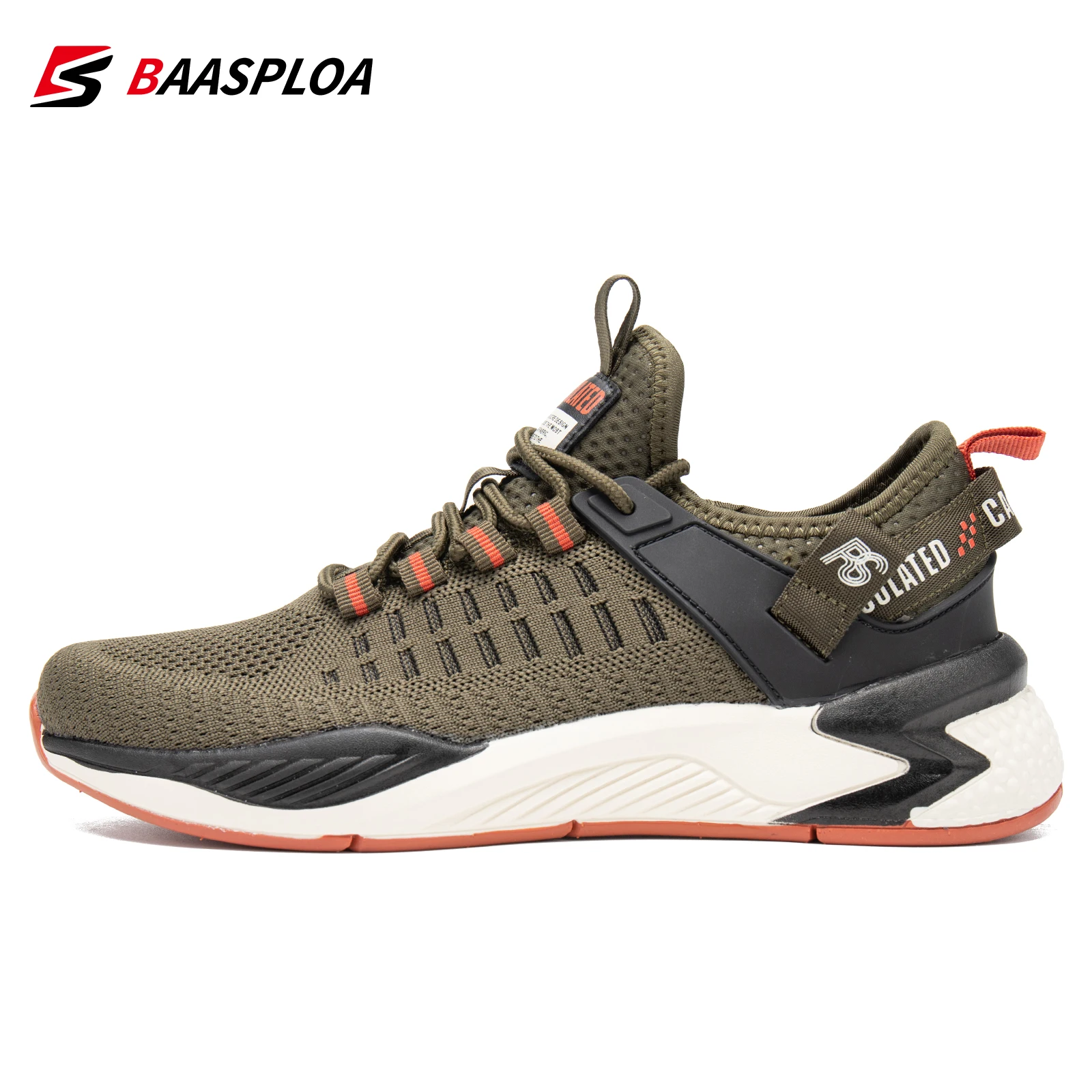 Baasploa 2023 Men Running Shoes Non-slip Shock Absorption Sneaker Lightweight Tennis Shoe Waterproof Man Breathable Casual Shoes 1