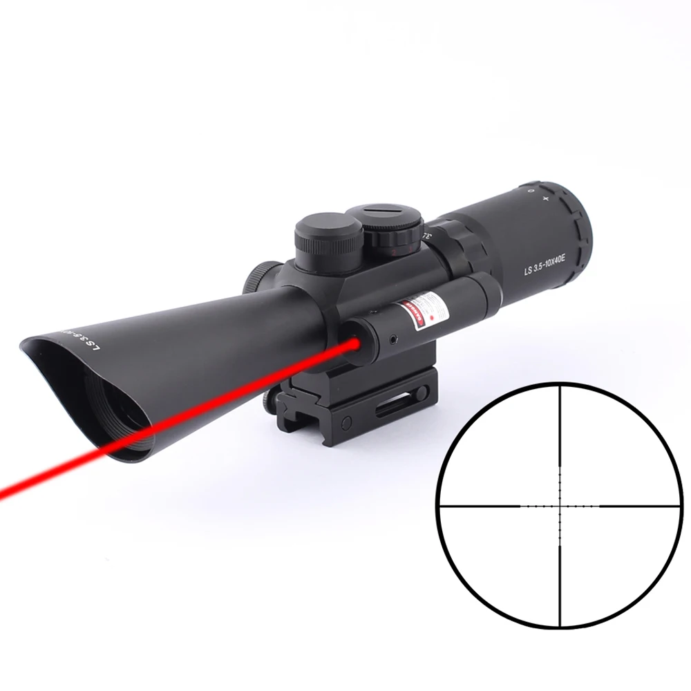 Охотничий оптический прицел SPINA OPTICS 3 5-10x40 мм красный точечный искусственный