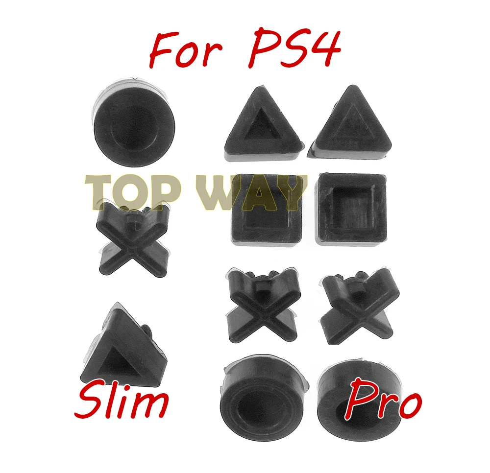 2sets For Sony PS4 PS 4 Pro Slim Console Housing Case Rubber Feet Cover Silicone Bottom Rubber Feet Pads Cover Cap