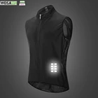 Мужская велосипедная майка WOSAWE, дышащая Светоотражающая майка без рукавов для бега, майка, Джерси для горного велосипеда, на лето