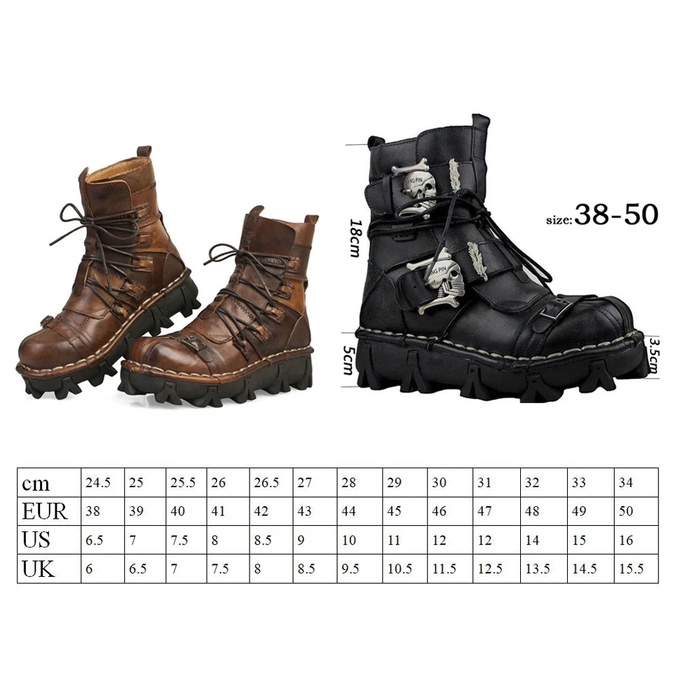 Кожаные мотоциклетные ботинки мужские для гоночных байкеров-внедорожников