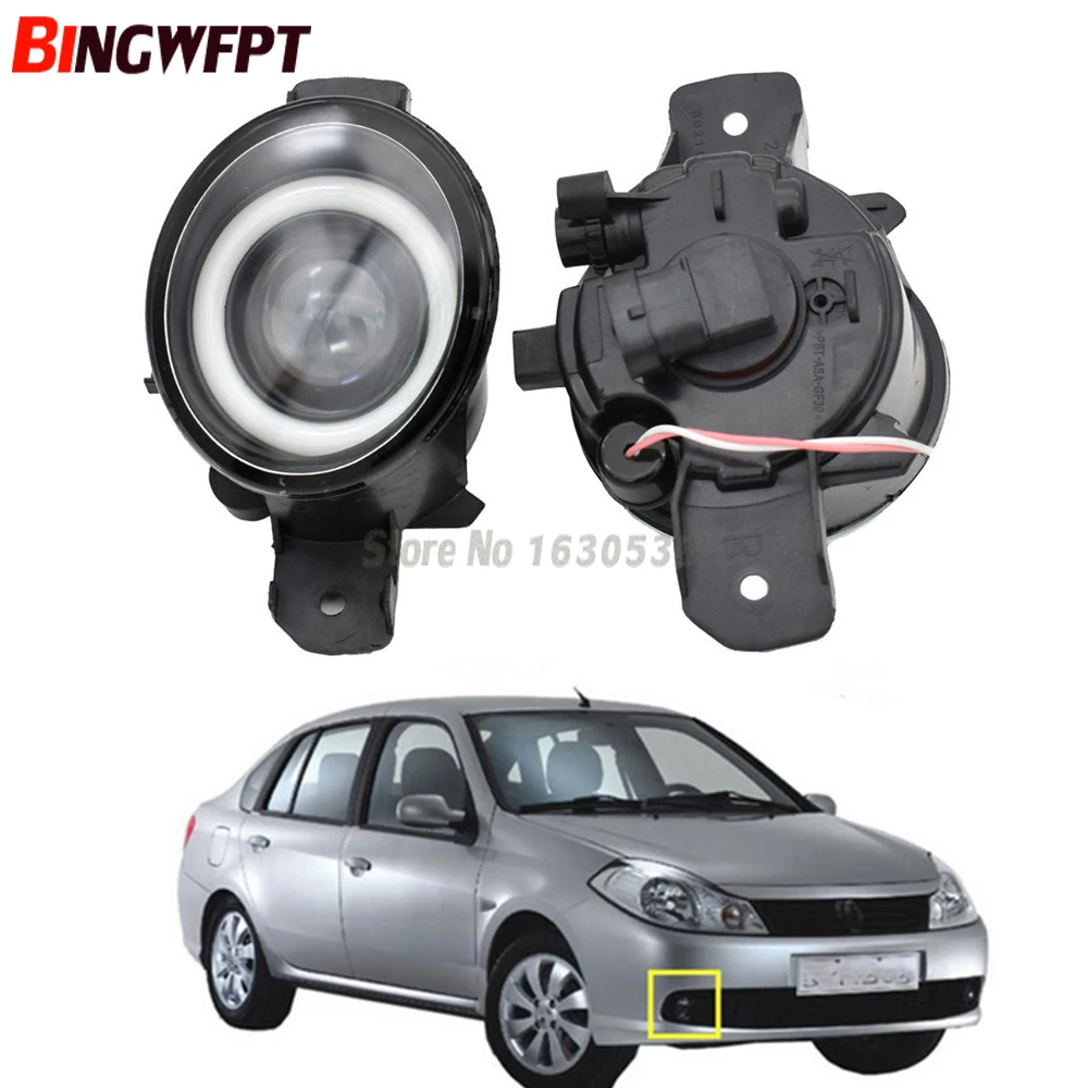 2x супер яркий Ангел глаз светильник + светодиодный туман для Renault SYMBOL (LB0/1/2 _) седан