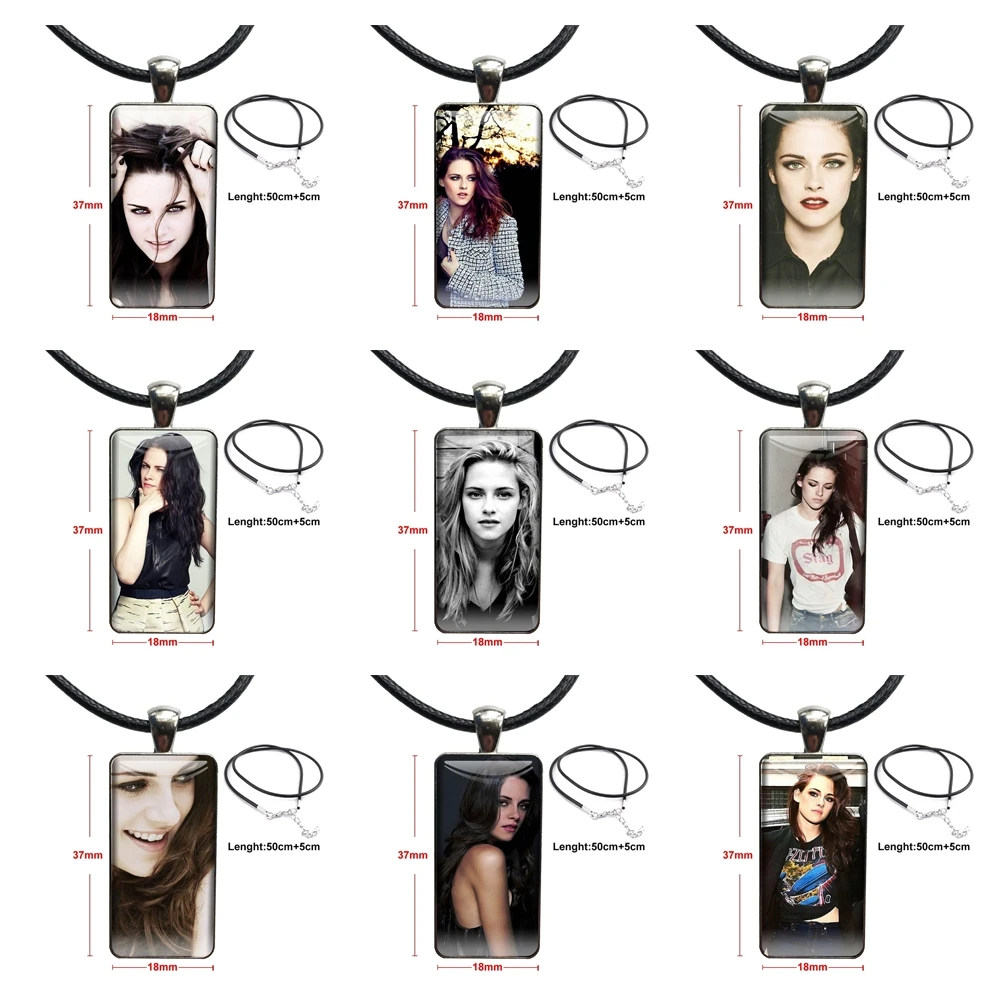 Лучший подарок для девочек на заказ, американские Винтажные Ювелирные изделия в стиле Ultra Kristen steборот со стальным покрытием и стеклянным кольцом с кабошоном, Длинная подвеска