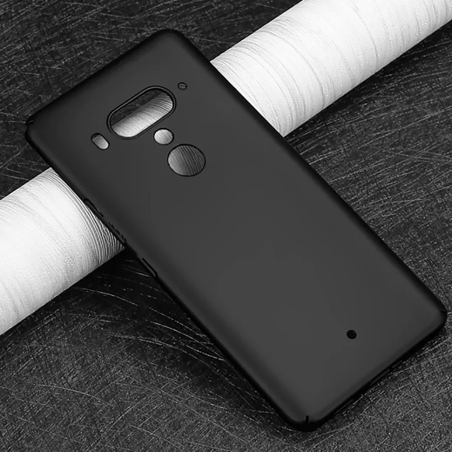 Для HTC U12 Plus Матовый Черный Мягкий ТПУ силиконовый чехол для + защитная накладка