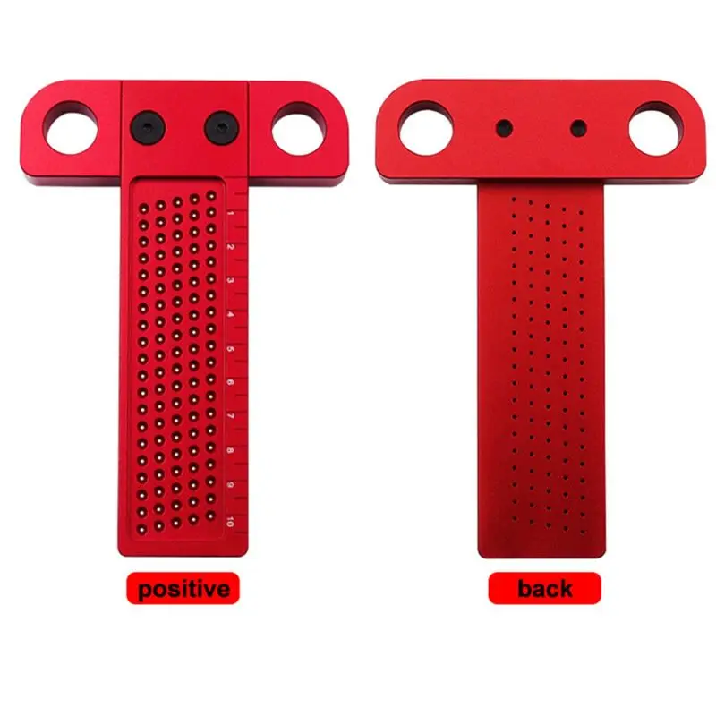 

2021 New Woodworking Scribe T-type Ruler Hole Scribing Drawing Marking Gauge Measuring