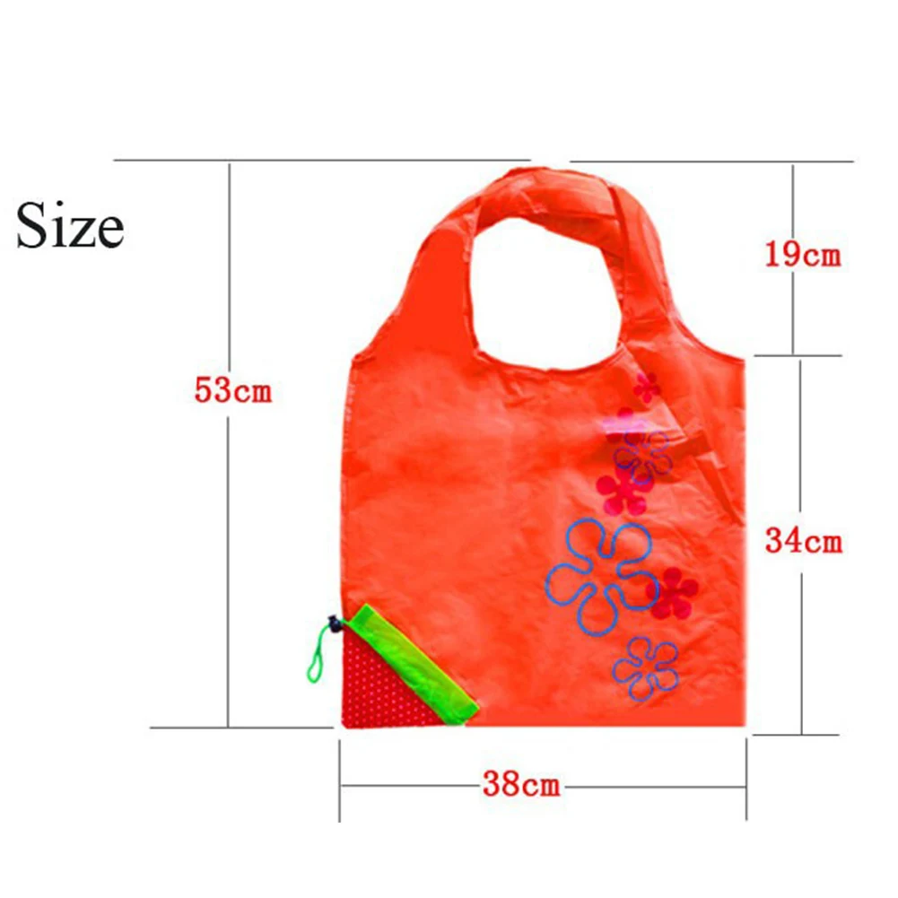 

New Special Shopping Bags strawberry shape after fold-able Eco shopping storage bag Load-bearing about 20kg