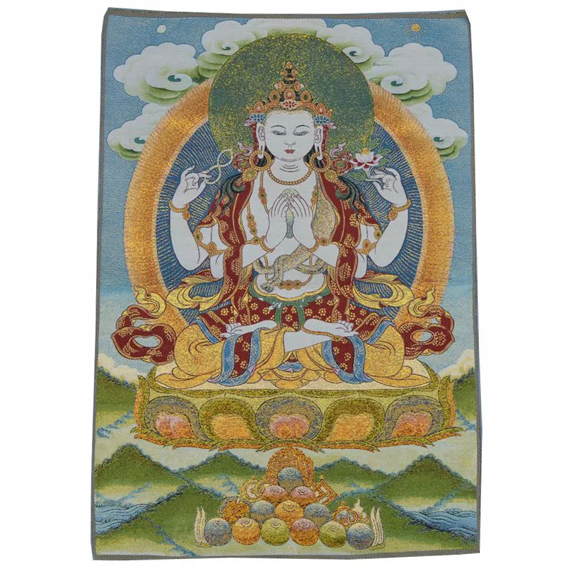 

Настенный декор Будды, ковер с вышивкой, украшение для комнаты, гобелен, Настенный декор