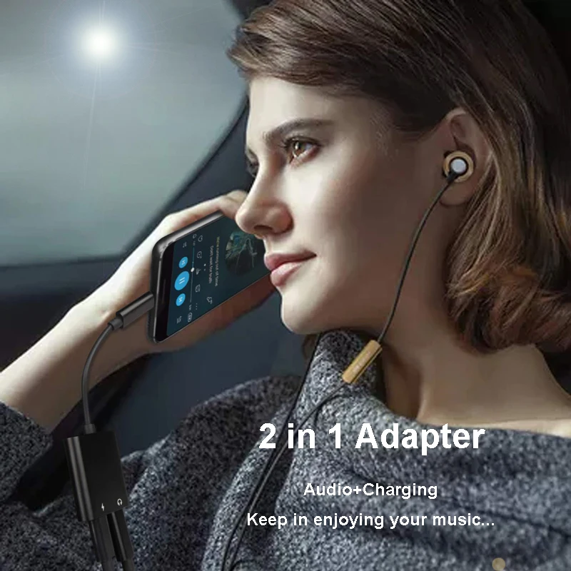 Кабель адаптер для наушников с разъемом USB Type C и штекером 3 5 мм|Переходники